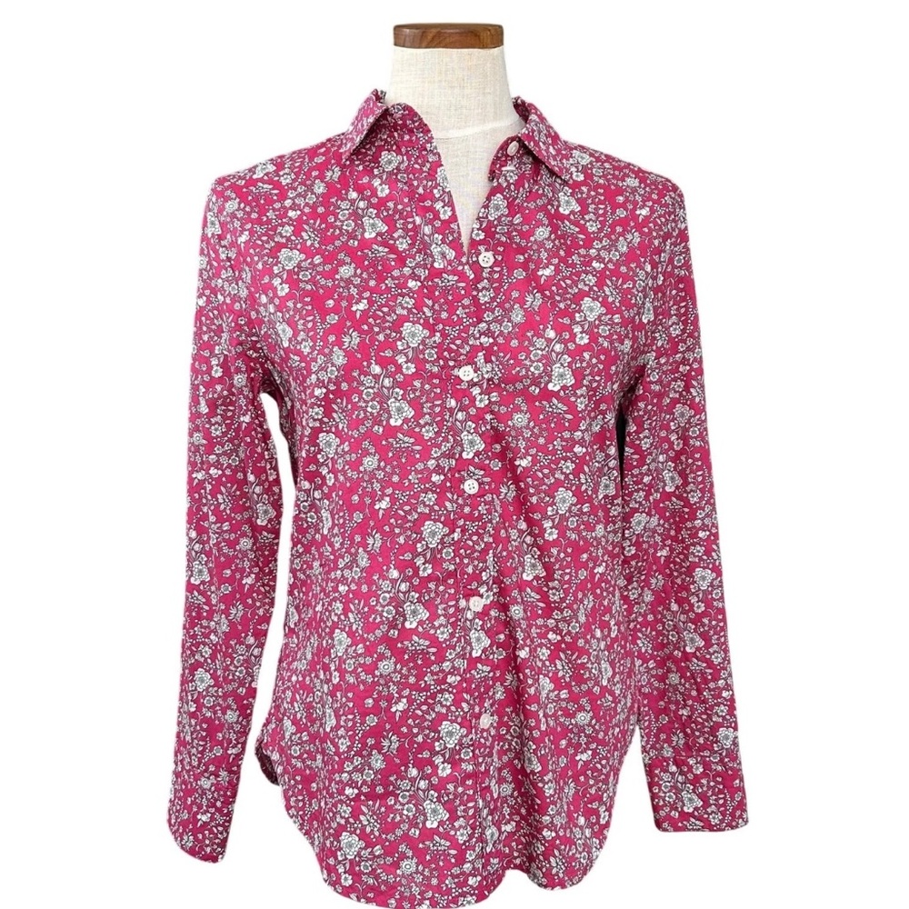 J. Crew Liberty Pink Floral Button-Down Shirt size 16